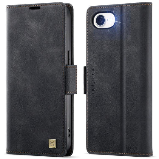 AutSpace A11 Side Buckle MagSafe Magnetic RFID Phone Leather Case, For iPhone 16e, For iPhone 16 Pro Max, For iPhone 16 Pro, For iPhone 16 Plus, For iPhone 16, For iPhone 15 Pro Max