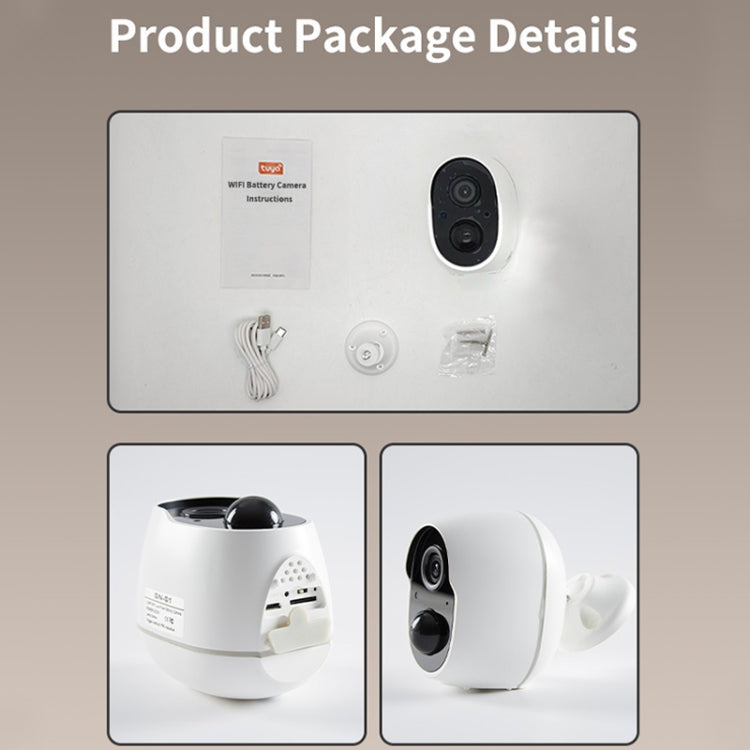 Home Ultra-HD Infrared Night Vision WiFi Surveillance Camera, Without Memory, 32GB, 64GB, 128GB