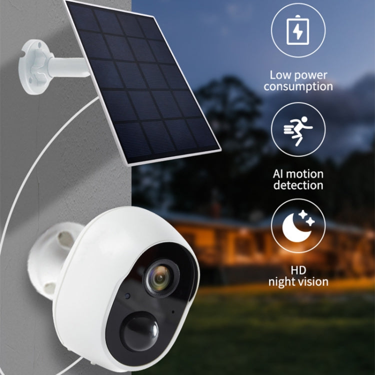 Graffit Version Home Ultra-HD Solar Panel Wireless WiFi Surveillance Camera, Without Memory, 32GB, 64GB, 128GB