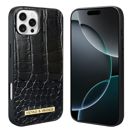 VIETAO Alligator Texture PU Phone Case, For iPhone 16 Pro Max, For iPhone 16 Pro, For iPhone 16, For iPhone 15 Pro Max, For iPhone 15 Pro, For iPhone 15, For iPhone 14 Plus, For iPhone 14