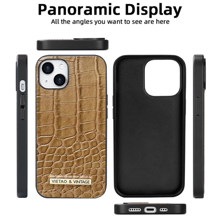 VIETAO Alligator Texture PU Phone Case, For iPhone 14 Pro, For iPhone 14 Pro Max, For iPhone 13 Pro Max, For iPhone 13 Pro, For iPhone 13, For iPhone 12 / 12 Pro, For iPhone 12 Pro Max, For iPhone 11 Pro Max