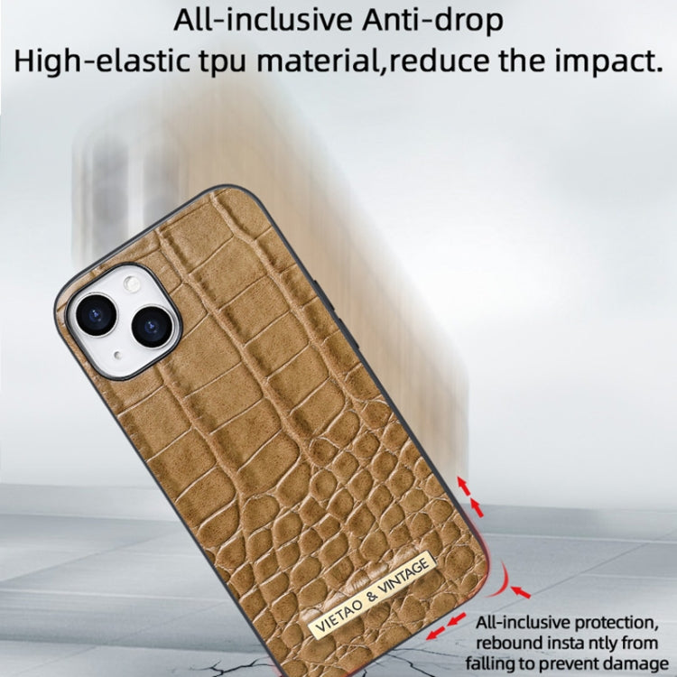 VIETAO Alligator Texture PU Phone Case, For iPhone 14 Pro, For iPhone 14 Pro Max, For iPhone 13 Pro Max, For iPhone 13 Pro, For iPhone 13, For iPhone 12 / 12 Pro, For iPhone 12 Pro Max, For iPhone 11 Pro Max