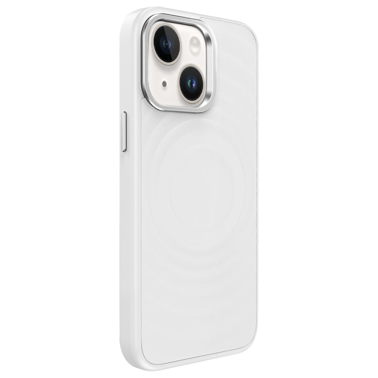 Wave Texture Liquid Silicone Titanium MagSafe Phone Case, For iPhone 15, For iPhone 14, For iPhone 14 Pro, For iPhone 14 Pro Max, For iPhone 13 Pro Max, For iPhone 13 Pro