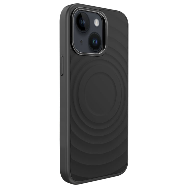 Wave Texture Liquid Silicone Titanium MagSafe Phone Case, For iPhone 15, For iPhone 14, For iPhone 14 Pro, For iPhone 14 Pro Max, For iPhone 13 Pro Max, For iPhone 13 Pro