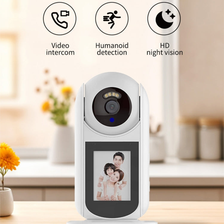 2MP HD Video Call Dual Light Full Color Night Vision WiFi Surveillance Camera, EU Plug, US Plug