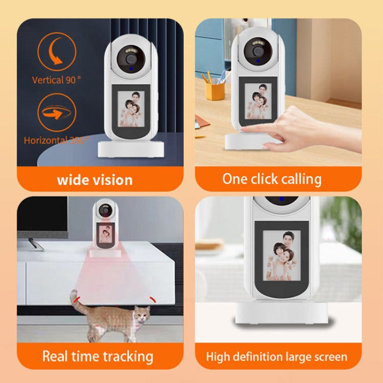 2MP HD Video Call Dual Light Full Color Night Vision WiFi Surveillance Camera, EU Plug, US Plug