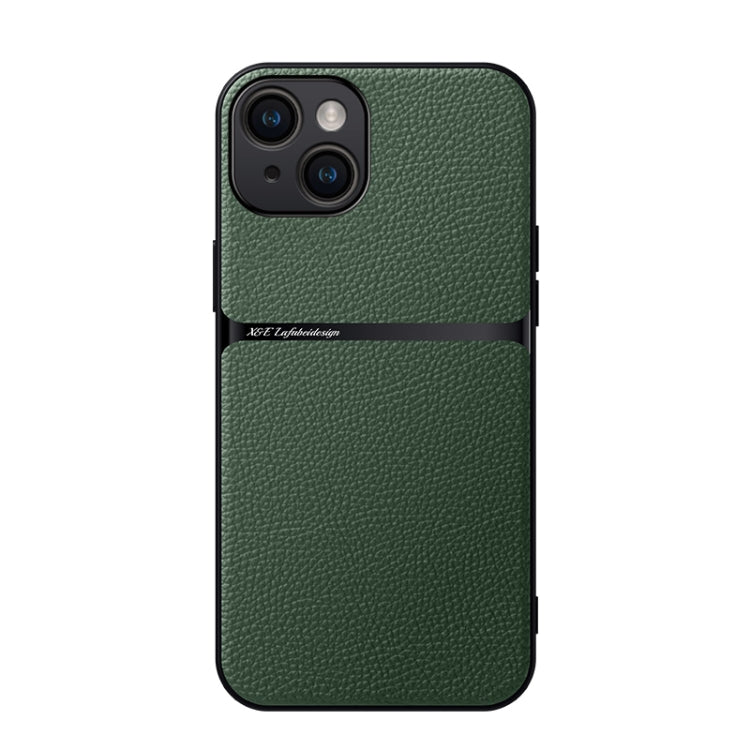 Litchi Leather Magnetic Full Coverage Shockproof Phone Case, For iPhone 15, For iPhone 14 Plus, For iPhone 14, For iPhone 14 Pro