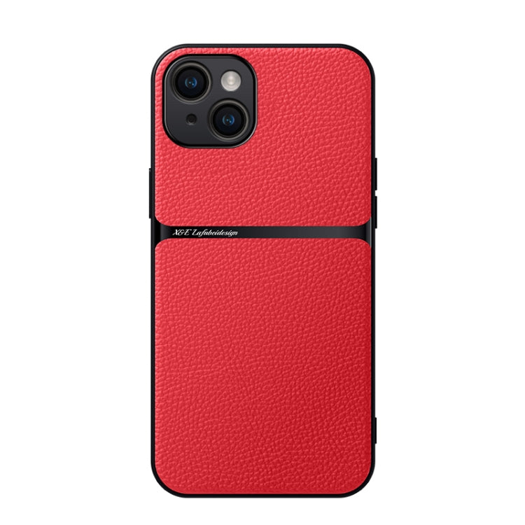 Litchi Leather Magnetic Full Coverage Shockproof Phone Case, For iPhone 15, For iPhone 14 Plus, For iPhone 14, For iPhone 14 Pro