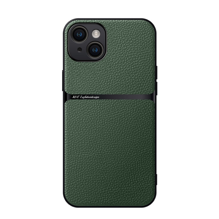 Litchi Leather Magnetic Full Coverage Shockproof Phone Case, For iPhone 15, For iPhone 14 Plus, For iPhone 14, For iPhone 14 Pro