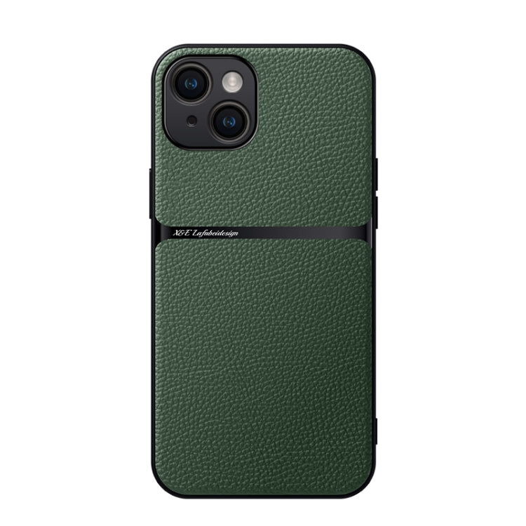 Litchi Leather Magnetic Full Coverage Shockproof Phone Case, For iPhone 15, For iPhone 14 Plus, For iPhone 14, For iPhone 14 Pro