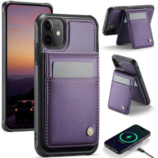 JEEHOOD J06 British Style RFID MagSafe Card Bag PU Phone Case, For iPhone 11, For iPhone 11 Pro, For iPhone X / XS, For iPhone XS Max