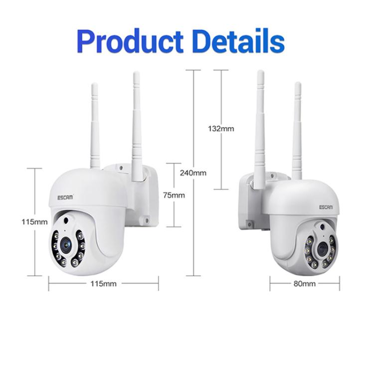 ESCAM WNK710 3MP HD Motion Detection WiFi Intelligent Dual-light Source Camera, EU Plug, US Plug, AU Plug, UK Plug