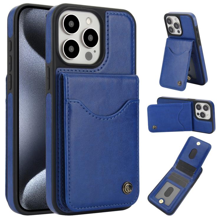 AwQuer Vertical Flip Card Bag Holder Leather Phone Case, For iPhone 16, For iPhone 15 Pro Max, For iPhone 15 Pro