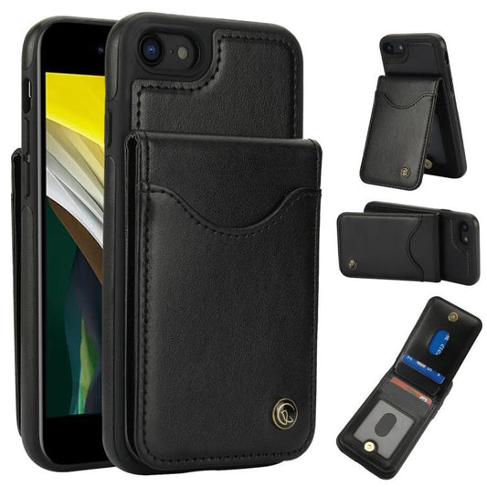 AwQuer Vertical Flip Card Bag Holder Leather Phone Case, For iPhone 7 / 8 / SE 2022, For iPhone 13 Pro Max, For iPhone 13 Pro