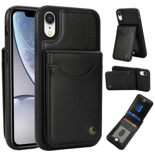 AwQuer Vertical Flip Card Bag Holder Leather Phone Case, For iPhone XR, For iPhone XS Max, For iPhone 7 Plus / 8 Plus