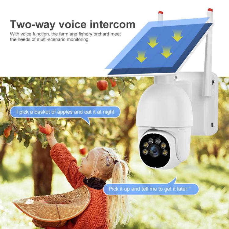 1080P Outdoor Low Power Solar Panel HD WiFi Surveillance Camera, with Battery, without Battery