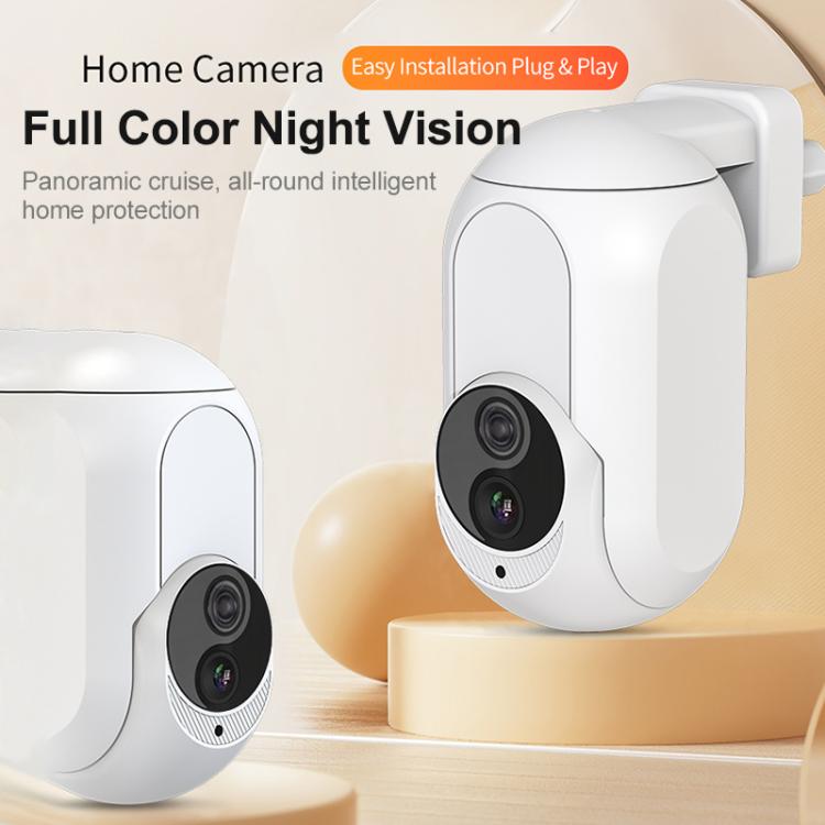 Home Socket Type WiFi Surveillance Camera Support Night Vision & Two-way Intercom, US Plug, EU Plug