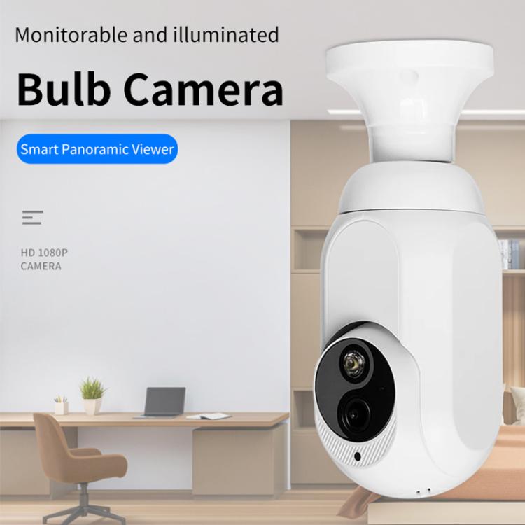 1080P Bulb Type WiFi Surveillance Camera Support Night Vision & Two-way Intercom & Motion Detection, K8