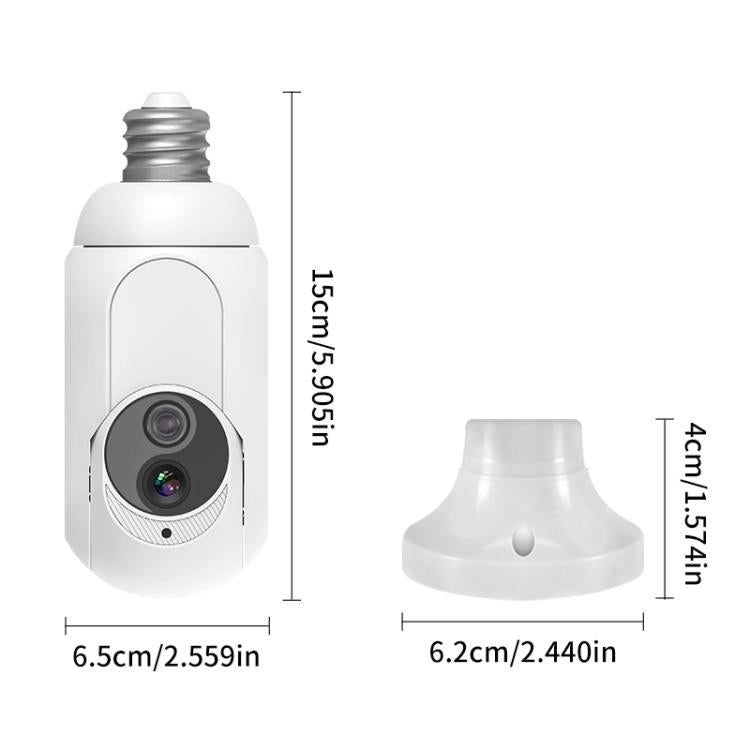 1080P Bulb Type WiFi Surveillance Camera Support Night Vision & Two-way Intercom & Motion Detection, K8