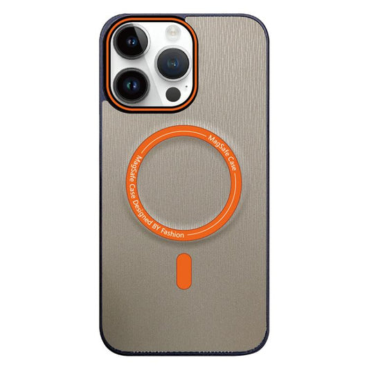 Contrast Color Imitation Wood Texture MagSafe Phone Case, For iPhone 16 Pro Max, For iPhone 16 Pro, For iPhone 16