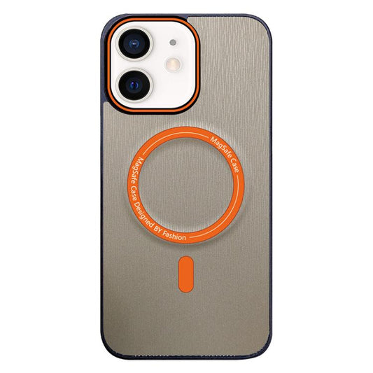 Contrast Color Imitation Wood Texture MagSafe Phone Case, For iPhone 12, For iPhone 12 Pro Max, For iPhone 12 Pro