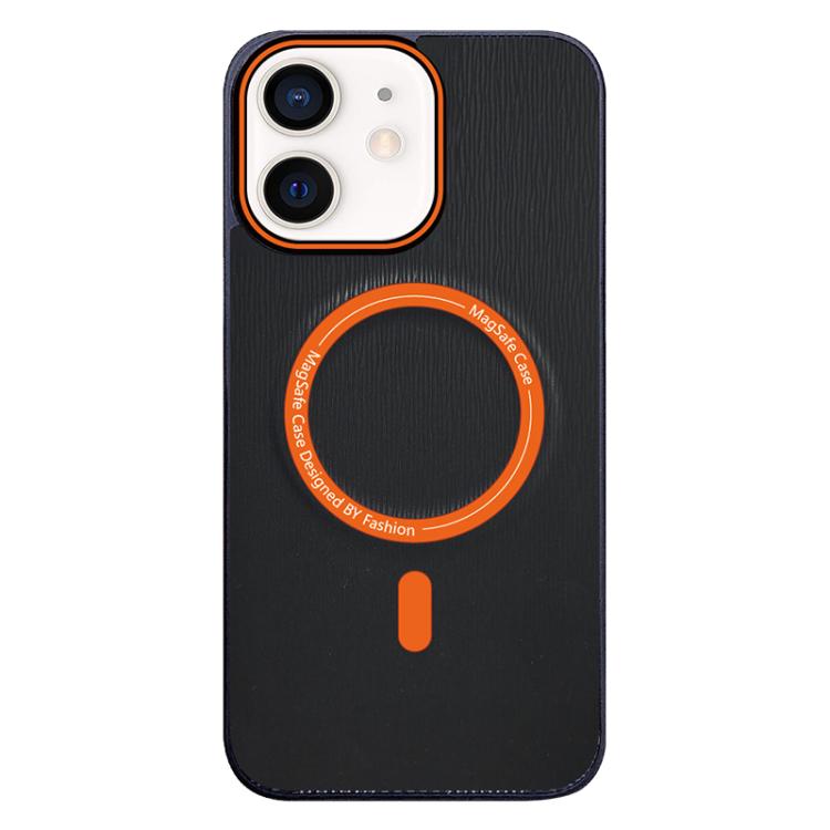 Contrast Color Imitation Wood Texture MagSafe Phone Case, For iPhone 12, For iPhone 12 Pro Max, For iPhone 12 Pro