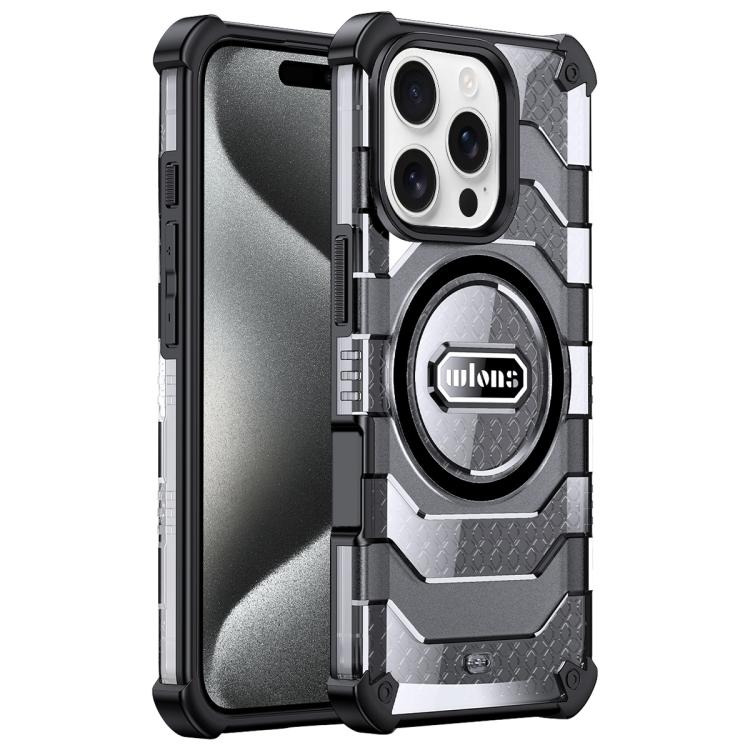 wlons Explorer Series PC Hybrid TPU MagSafe Magnetic Case, For iPhone 16 Pro Max, For iPhone 16 Pro, For iPhone 15 Pro Max, For iPhone 15 Pro, For iPhone 15