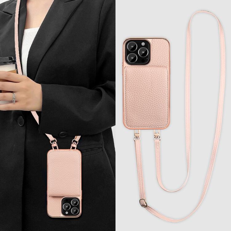 VIETAO Litchi Texture Wallet PU Phone Case with Lanyard, For iPhone 14 Pro, For iPhone 14 Pro Max, For iPhone 13 Pro Max, For iPhone 13 Pro
