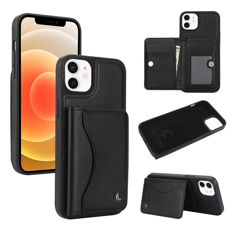 AwQuer Horizontal Flip Card Bag Holder Leather Phone Case, For iPhone 7 / 8 / SE 2022, For iPhone 13 Pro Max, For iPhone 13 Pro, For iPhone 12 / 12 Pro