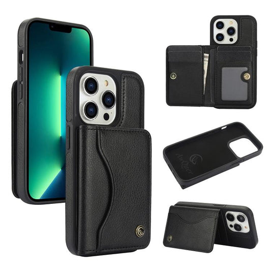 AwQuer Horizontal Flip Card Bag Holder Leather Phone Case, For iPhone 12 Pro Max, For iPhone 11 Pro Max, For iPhone 11, For iPhone 11 Pro