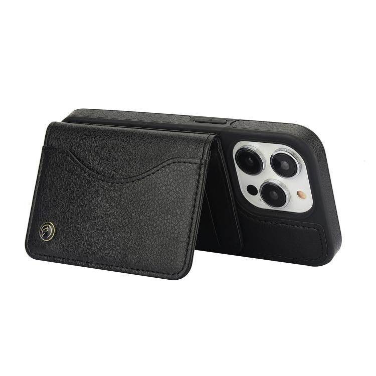 AwQuer Horizontal Flip Card Bag Holder Leather Phone Case, For iPhone 15 Pro Max, For iPhone 15 Pro, For iPhone 15 Plus, For iPhone 15