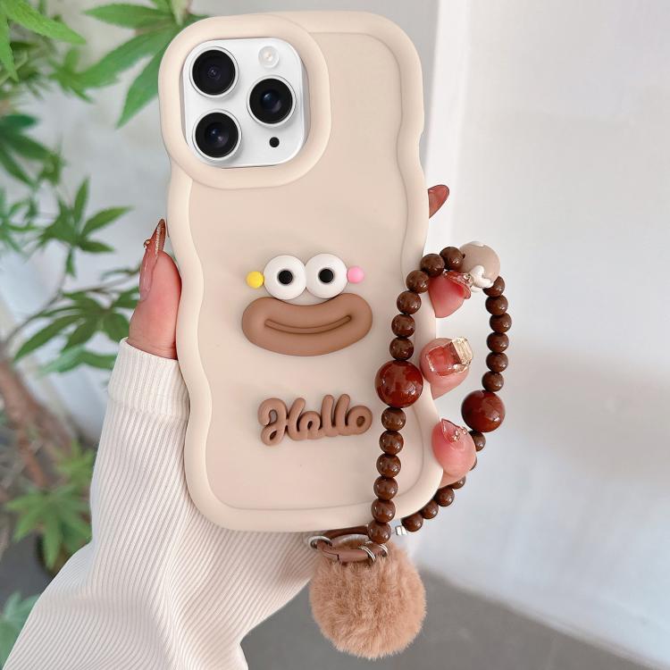 Cartoon Sausage Mouth TPU Phone Case with Bead Chain, For iPhone 11 Pro, For iPhone XS / X, For iPhone XR, For iPhone XS Max