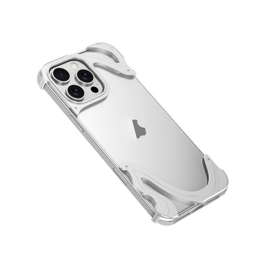 Dolphin Metal Hybrid PC Transparent Back Panel Phone Case, For iPhone 16 Pro Max, For iPhone 16 Pro, For iPhone 15 Pro Max, For iPhone 15 Pro