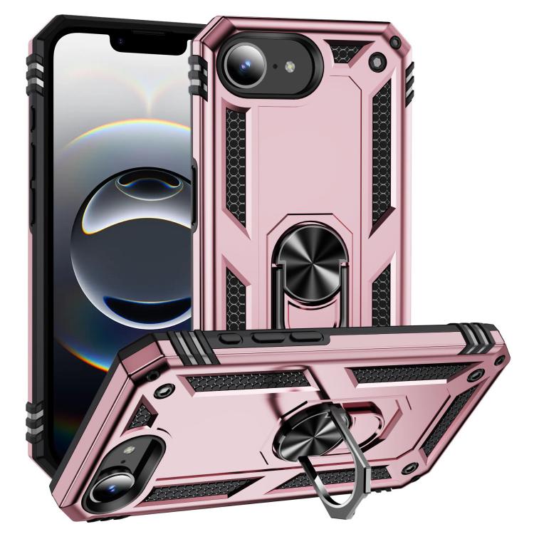 Shockproof TPU Hybrid PC Phone Case with Holder, iPhone 16e