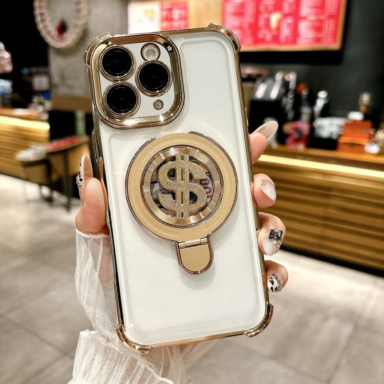 Space MagSafe Holder Phone Case with Lens Film, For iPhone 11 Pro