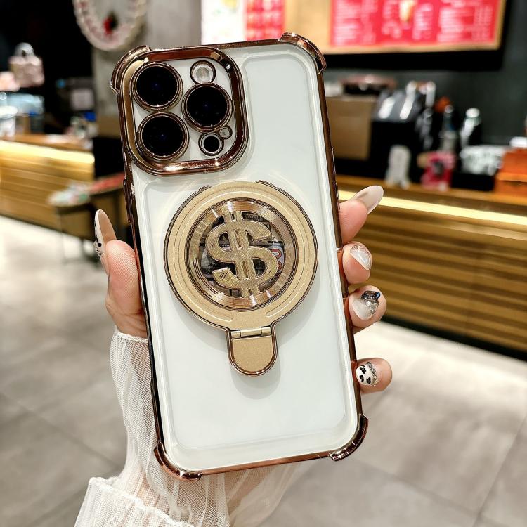 Space MagSafe Holder Phone Case with Lens Film, For iPhone 15 Pro Max, For iPhone 15 Pro, For iPhone 15 Plus, For iPhone 15