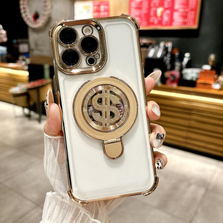 Space MagSafe Holder Phone Case with Lens Film, For iPhone 15 Pro Max, For iPhone 15 Pro, For iPhone 15 Plus, For iPhone 15