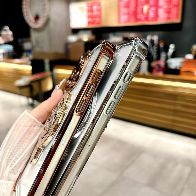 Space MagSafe Holder Phone Case with Lens Film, For iPhone 15 Pro Max, For iPhone 15 Pro, For iPhone 15 Plus, For iPhone 15