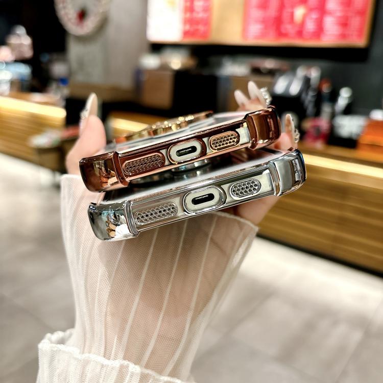 Space MagSafe Holder Phone Case with Lens Film, For iPhone 11 Pro