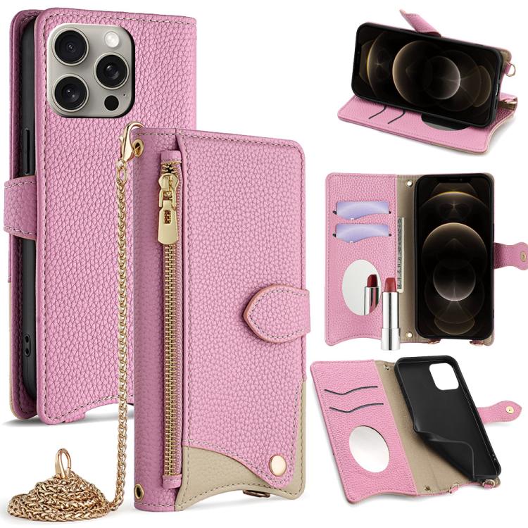 Crossbody Chain Fishtail Litchi Leather Phone Case, For iPhone 12 / 12 Pro, For iPhone 12 Pro Max