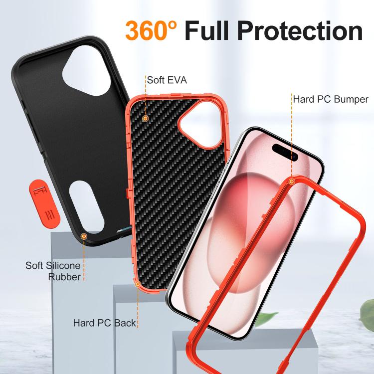 Defender Gen2 Rugged PC + Silicone Phone Case with Holder, For iPhone 16