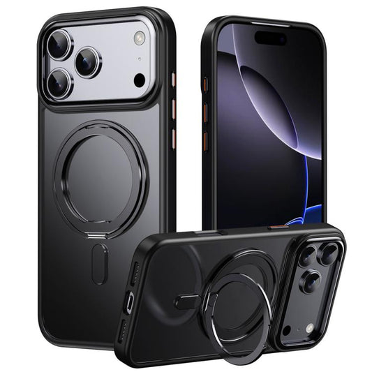 Frosted 360 Degree MagSafe Magnetic Holder Phone Case