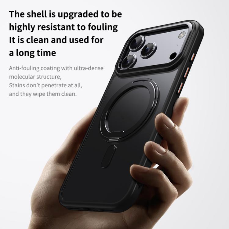 Frosted 360 Degree MagSafe Magnetic Holder Phone Case