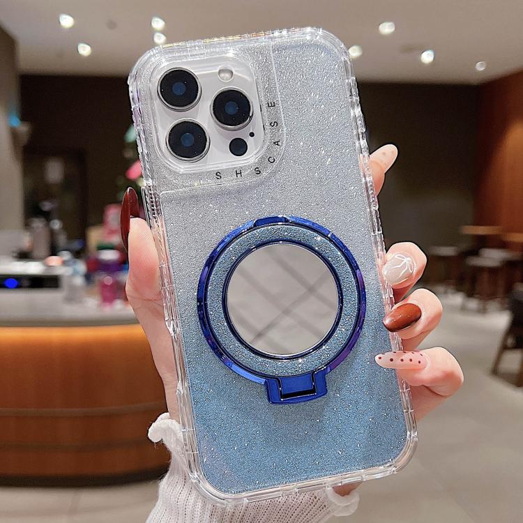 Mirror Holder Glitterr MagSafe Phone Case, For iPhone 15 Pro Max, For iPhone 15 Pro, For iPhone 15 Plus, For iPhone 15