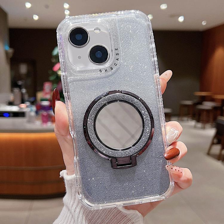 Mirror Holder Glitterr MagSafe Phone Case, For iPhone 15 Pro Max, For iPhone 15 Pro, For iPhone 15 Plus, For iPhone 15