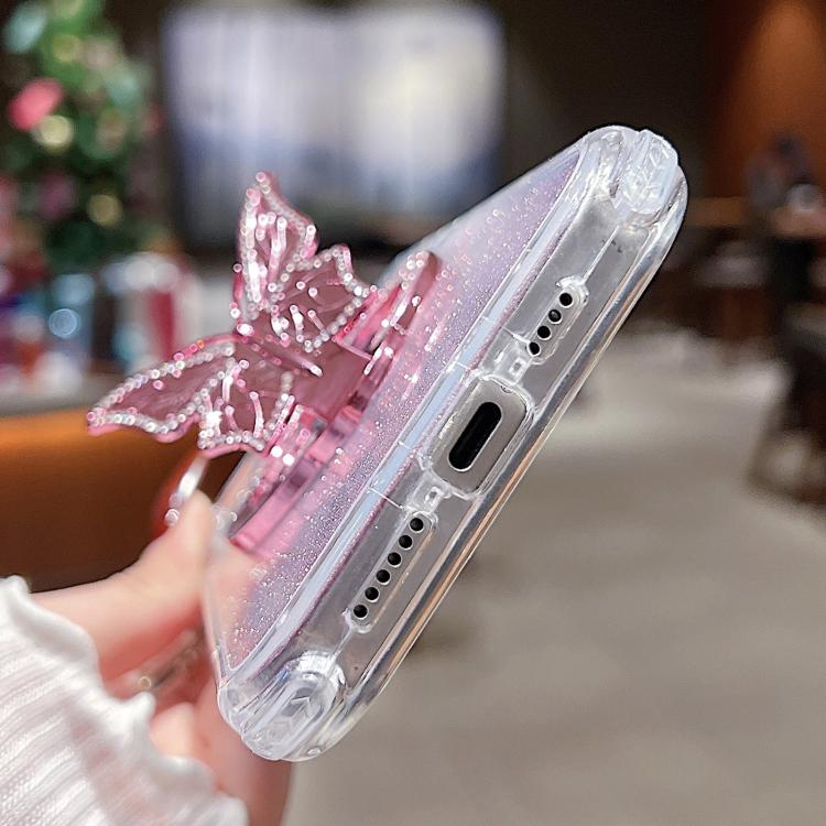 Mirror Butterfly Holder Glitterr MagSafe Phone Case, For iPhone 13 Pro Max, For iPhone 13 Pro, For iPhone 13, For iPhone 12