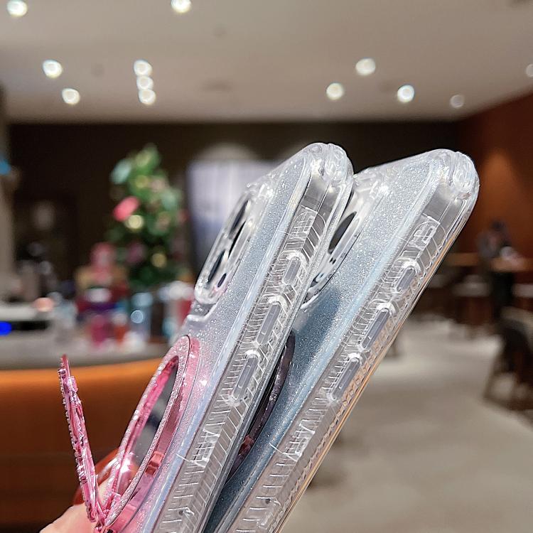 Mirror Butterfly Holder Glitterr MagSafe Phone Case, For iPhone 13 Pro Max, For iPhone 13 Pro, For iPhone 13, For iPhone 12