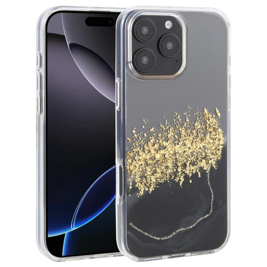 DFANS DESIGN Dual Color Starlight Shining TPU Hybrid PC Phone Case, For iPhone 16 Pro Max