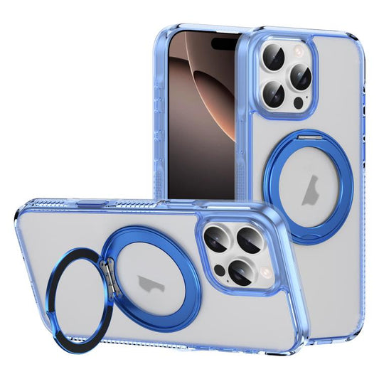 Translucent Frosted MagSafe Holder Phone Case with AI Button, For iPhone 16 Pro Max, For iPhone 16 Pro, For iPhone 16 Plus, For iPhone 16