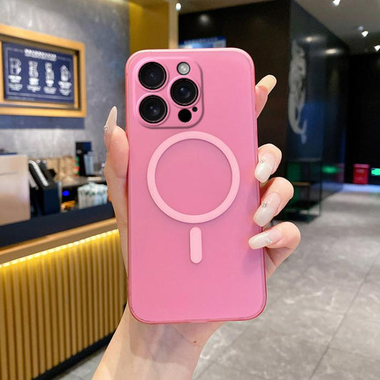 Fine Hole Ice Fog MagSafe PC Phone Case, For iPhone 16 Pro Max, For iPhone 16 Pro, For iPhone 16 Plus